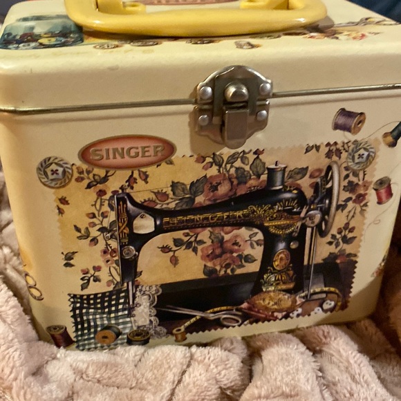 Singer Other Antique Vintage Singer Sewing Box Decorated By Sandy